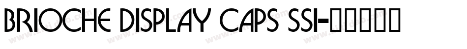 Brioche Display Caps SSi字体转换